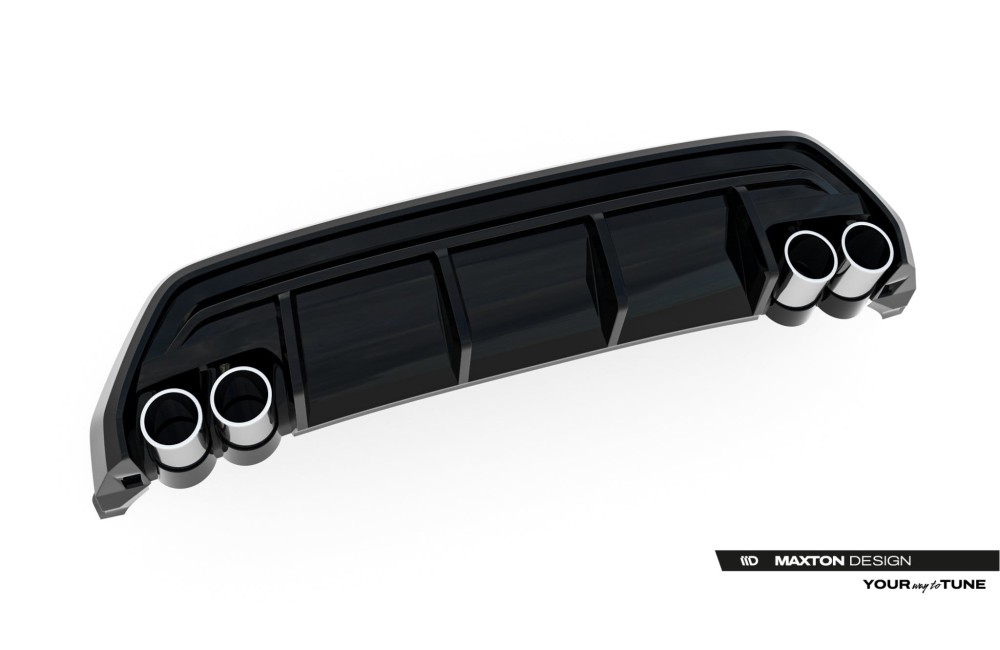 Rear Valance + Exhaust Ends Imitation Audi A3 S-Line Sportback 8Y Facelift