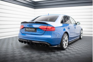 Rear Valance Audi A4 S-Line Sedan / Avant B8 (Version with single exhaust tips on both sides) - Version with single exhaust tips on both sides