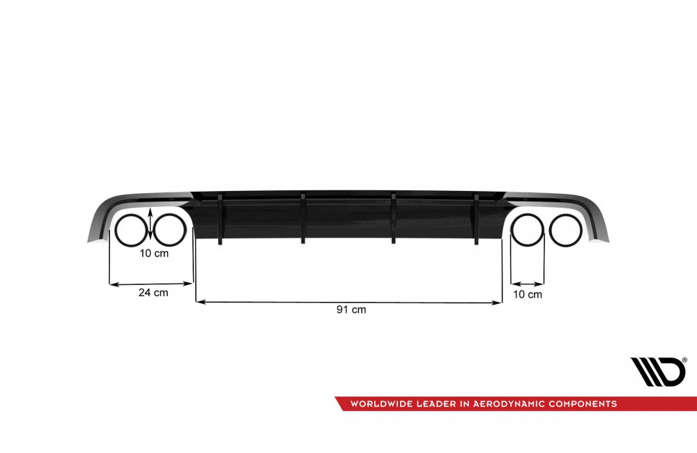 Rear Valance V.1 Audi S6 C7 Facelift
