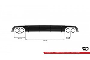 Rear Valance V.1 Audi S6 C7 Facelift