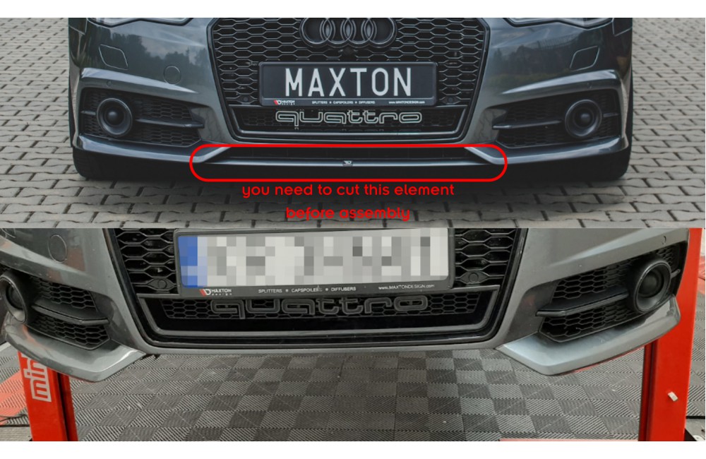 Front Splitter Audi A6 / A6 C7 S-line/ S6 C7 Facelift