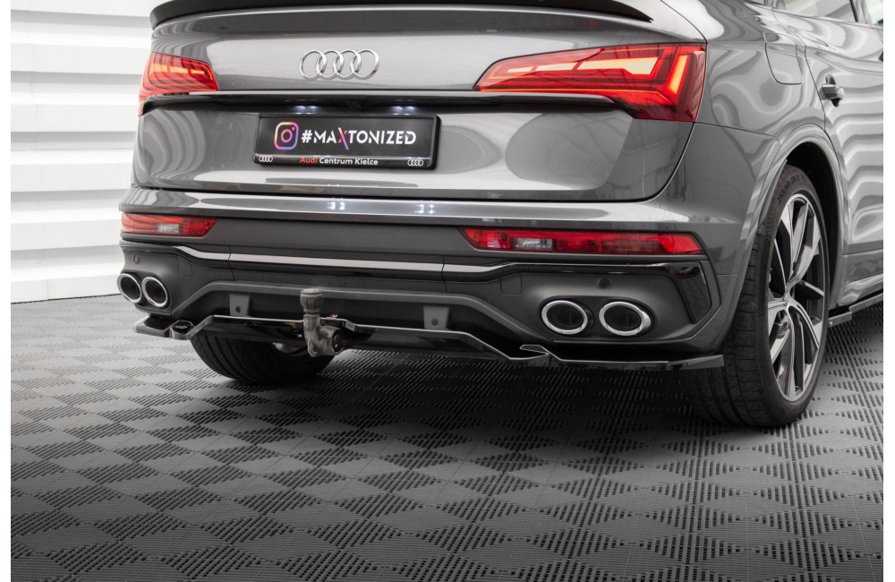 Rear Splitter (with vertical bars) Audi SQ5 / Q5 S-Line Sportback Mk2 Facelift