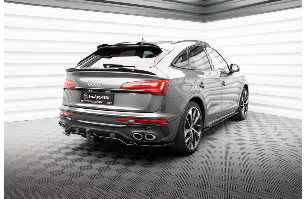 Rear Splitter (with vertical bars) Audi SQ5 / Q5 S-Line Sportback Mk2 Facelift