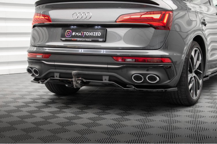 Πίσω Splitter (με κατακόρυφες ράβδους) Audi SQ5 / Q5 S-Line Sportback Mk2 Facelift