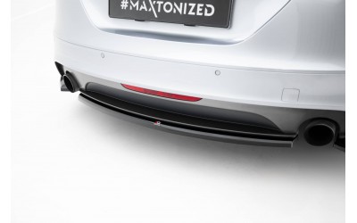 Central Rear Splitter for Audi TT S-Line 8J Facelift