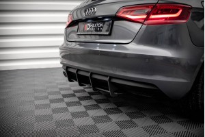 Street Pro Rear Diffuser Audi A3 Sportback 8V - Black