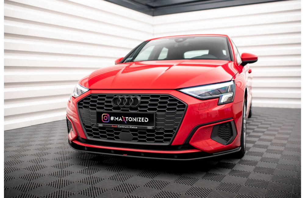 Street Pro Front Splitter Audi A3 8Y - Black