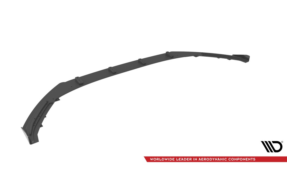 Street Pro Front Splitter + Flaps Audi A3 8Y - Black + Gloss Flaps