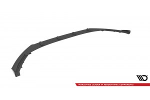 Street Pro Front Splitter + Flaps Audi A3 8Y - Black + Gloss Flaps