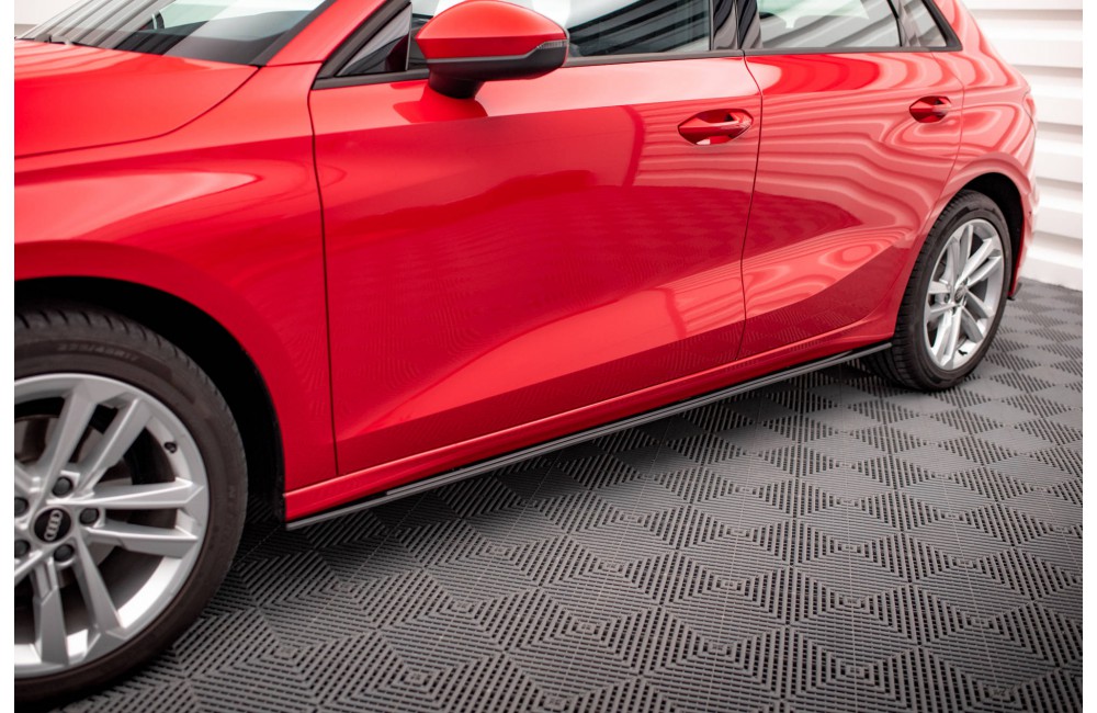 Street Pro Side Skirts Diffusers Audi A3 8Y - Black Street Pro Side Skirts Diffusers Audi A3 8Y - Black