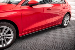 Street Pro Side Skirts Diffusers Audi A3 8Y - Black Street Pro Side Skirts Diffusers Audi A3 8Y - Black