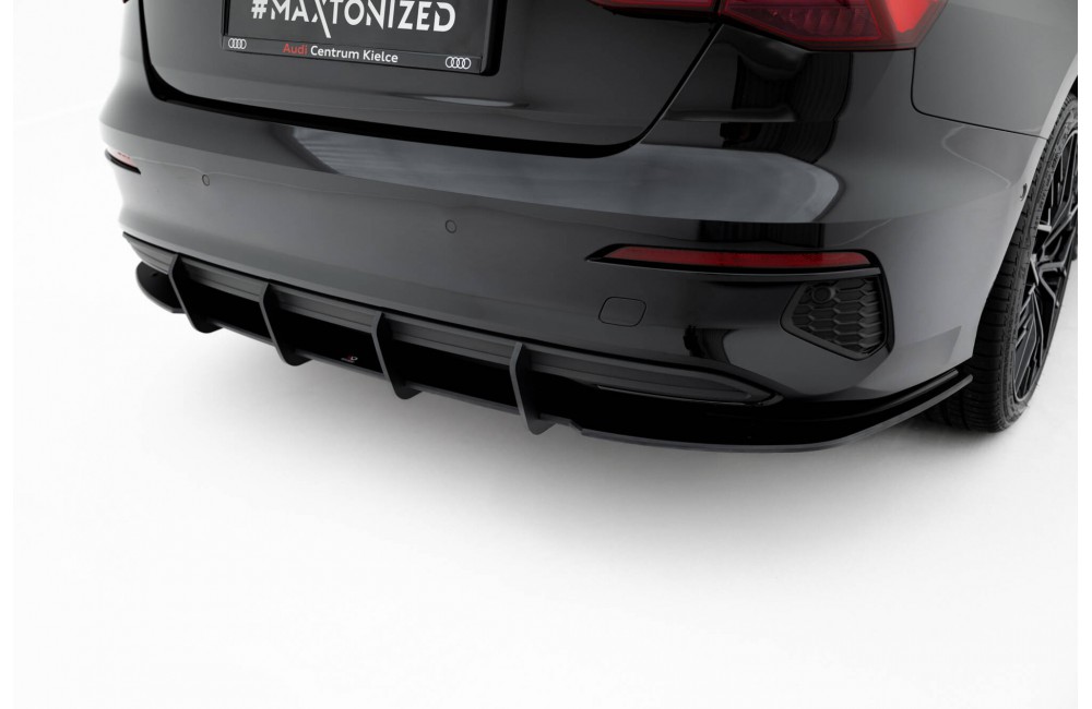 Street Pro Rear Diffuser Audi A3 Sedan 8Y - Black