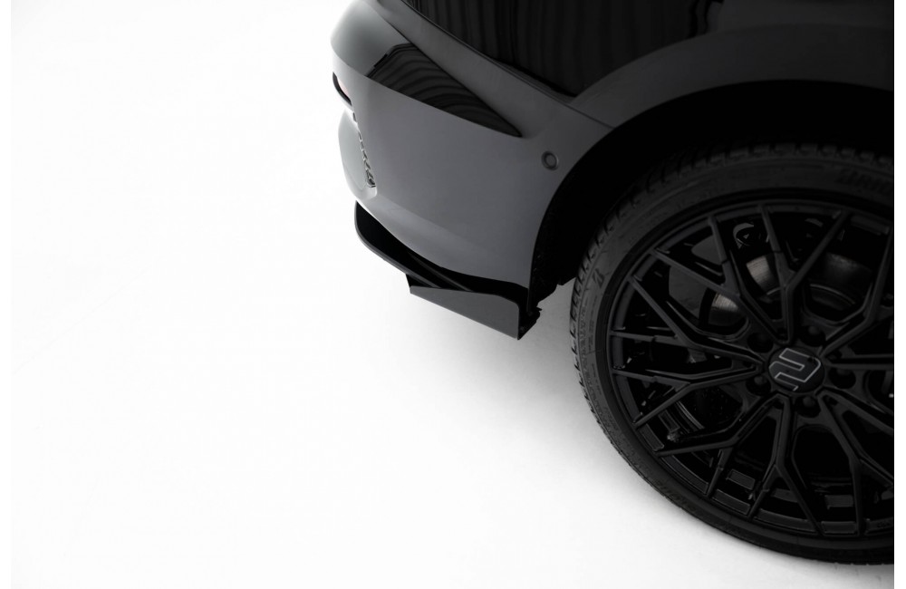 Street Pro Rear Diffuser + Flaps Audi A3 Sedan 8Y - Black + Gloss Flaps