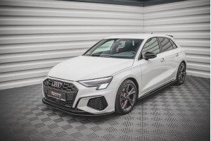 Street Pro Front Splitter Audi S3 / A3 S-Line 8Y - Black