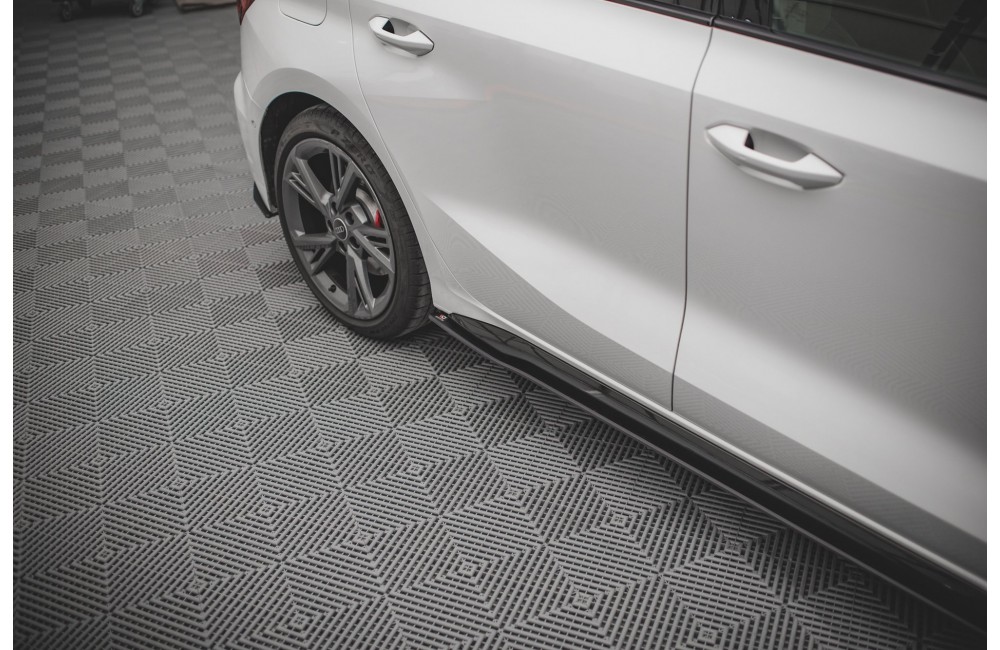 Street Pro Side Skirts Diffusers Audi S3 / A3 S-Line 8Y / 8Y Facelift - Black Street Pro Side Skirts Diffusers Audi S3 / A3 S-Line 8Y / 8Y Facelift - Black