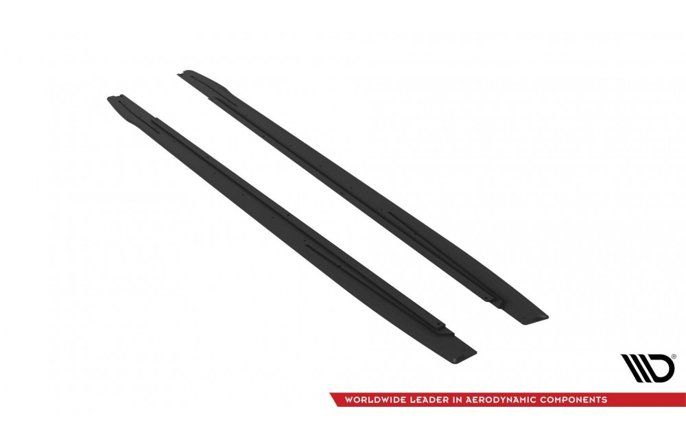 Street Pro Side Skirts Diffusers Audi S3 / A3 S-Line 8Y / 8Y Facelift - Black Street Pro Side Skirts Diffusers Audi S3 / A3 S-Line 8Y / 8Y Facelift - Black