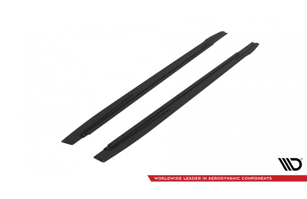 Street Pro Side Skirts Diffusers Audi S3 / A3 S-Line 8Y / 8Y Facelift - Black Street Pro Side Skirts Diffusers Audi S3 / A3 S-Line 8Y / 8Y Facelift - Black