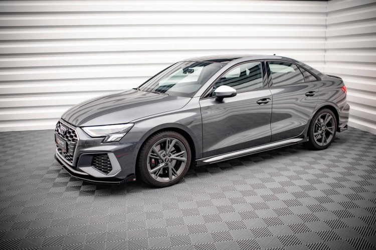 Street Pro Side Skirts Diffusers + Flaps V.1 Audi S3 / A3 S-Line 8Y / 8Y Facelift