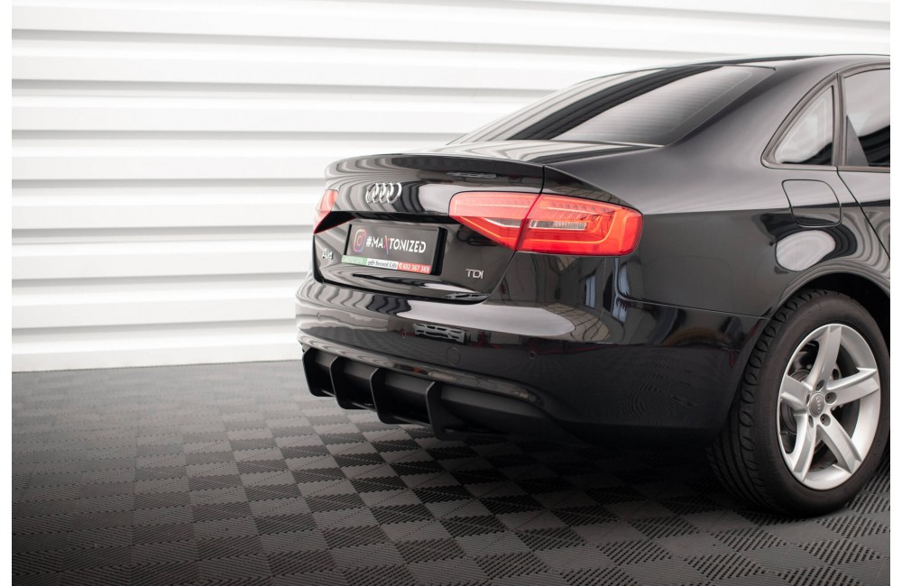 Street Pro Rear Diffuser Audi A4 B8 Facelift - Black