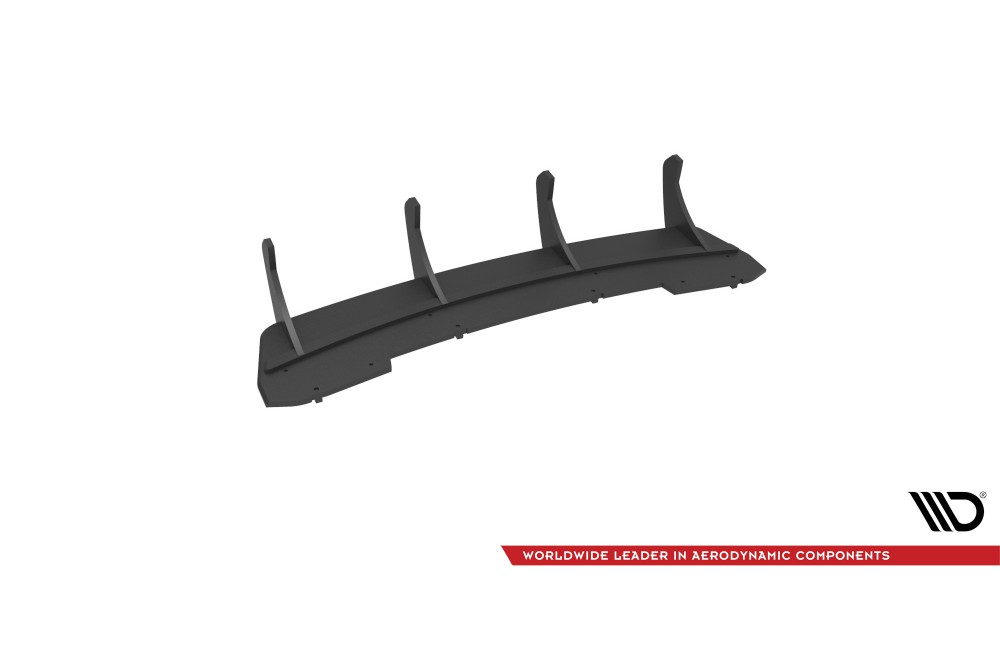 Street Pro Rear Diffuser Audi A4 B8 Facelift - Black