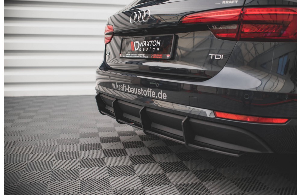 Street Pro Rear Diffuser Audi A4 B9 - Black