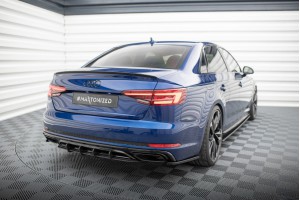 Street Pro Rear Diffuser Audi A4 Competition B9  - Black