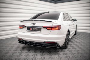 Street Pro Rear Diffuser Audi A4 B9 Facelift - Black