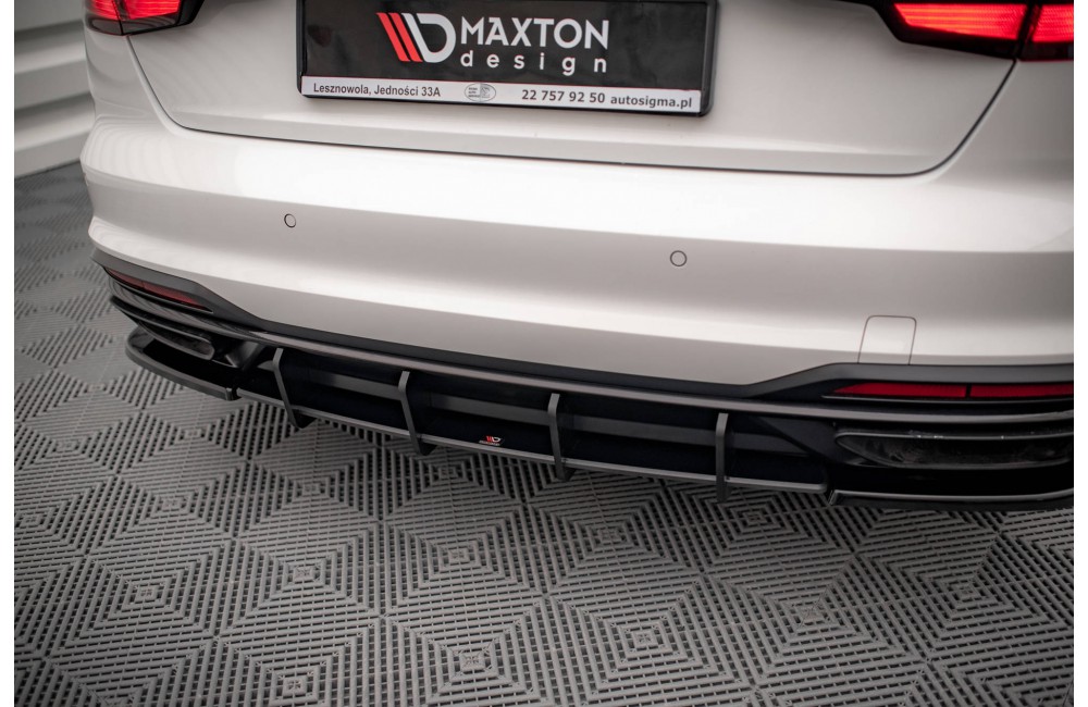 Street Pro Rear Diffuser Audi A4 B9 Facelift - Black