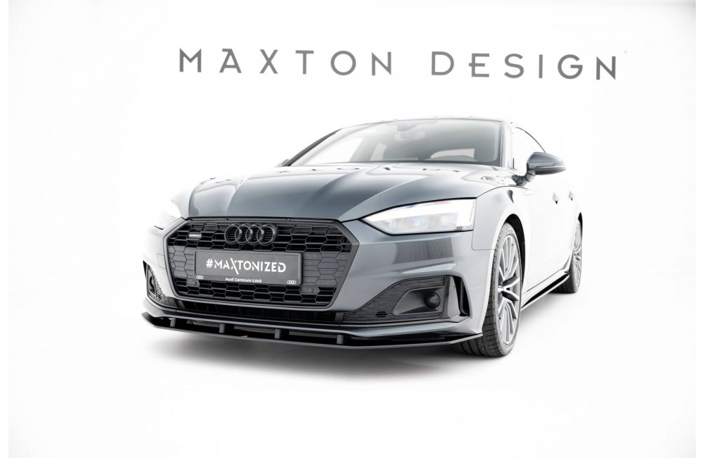 Street Pro Front Splitter Audi A5 F5 Facelift - Black