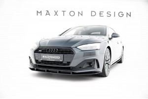 Street Pro Front Splitter Audi A5 F5 Facelift - Black