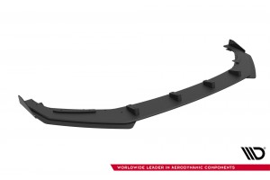 Street Pro Front Splitter + Flaps Audi A5 F5 Facelift - Black + Gloss Flaps