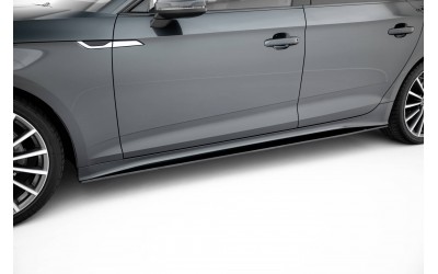 Street Pro Side Skirts Diffusers Audi A5 Sportback F5 Facelift - Black