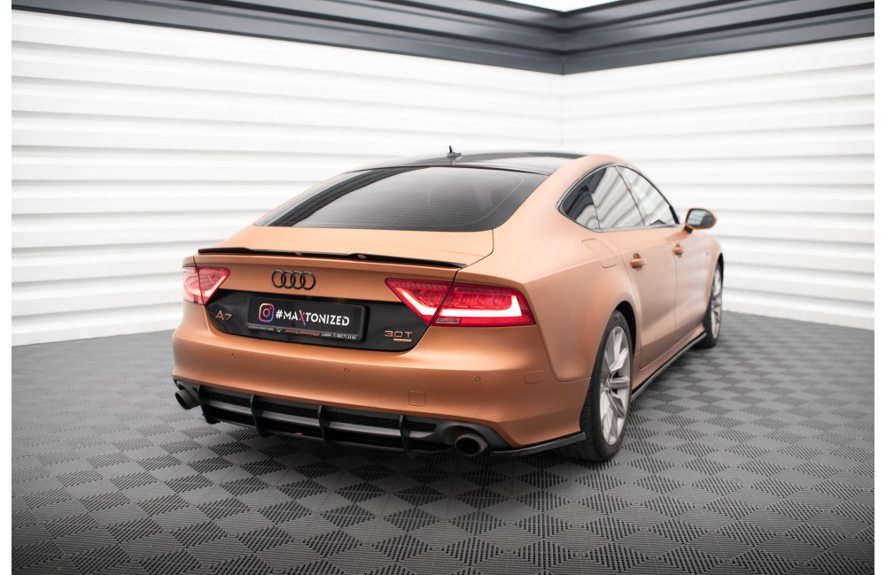 Street Pro Rear Diffuser Audi A7 S-Line C7 - Black