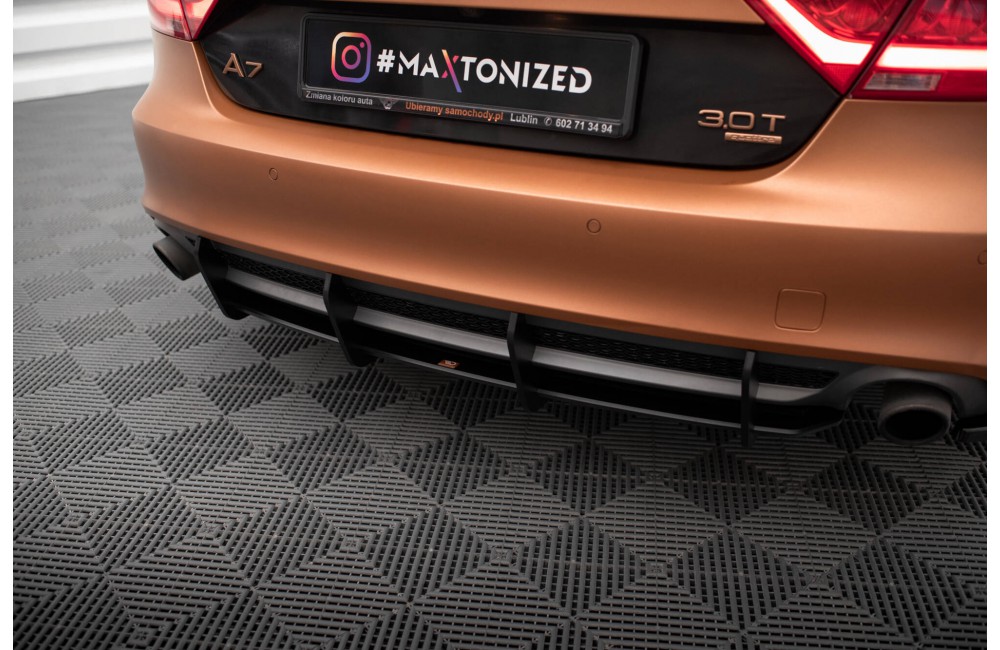 Street Pro Rear Diffuser Audi A7 S-Line C7 - Black