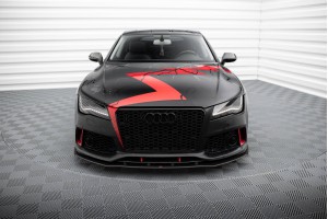 Street Pro Front Splitter Audi A7 RS7 Look C7 - Black