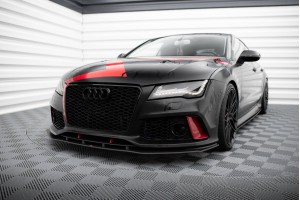 Street Pro Front Splitter Audi A7 RS7 Look C7 - Black
