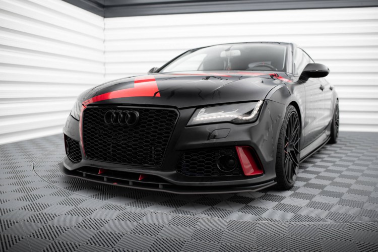 Street Pro Πρόσθιο splitter Audi A7 RS7 Look C7