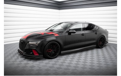 Street Pro Side Skirts Diffusers Audi A7 RS7 Look C7 - Black