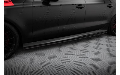Street Pro Side Skirts Diffusers Audi A7 RS7 Look C7 - Black