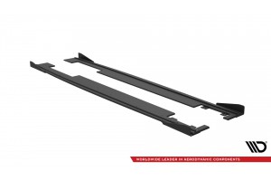 Street Pro Side Skirts Diffusers + Flaps Audi A7 RS7 Look C7 - Black + Gloss Flaps Street Pro Side Skirts Diffusers + Flaps Audi A7 RS7 Look C7 - Black + Gloss Flaps