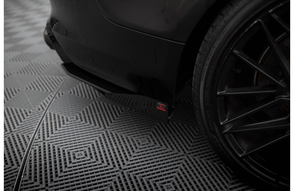 Street Pro Rear Side Splitters + Flaps Audi A7 S-Line C7