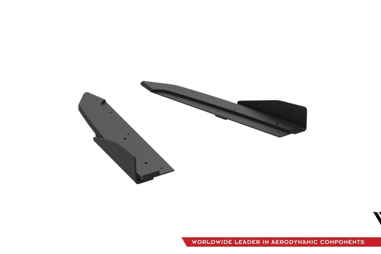 Street Pro Rear Side Splitters + Flaps Audi A7 S-Line C7