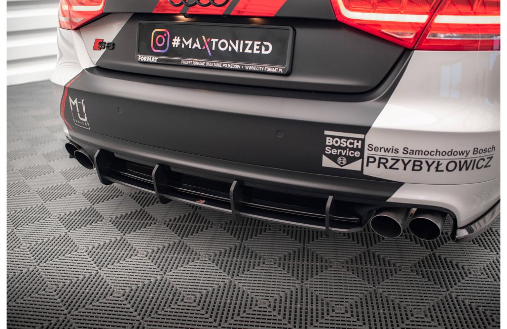 Street Pro Rear Diffuser Audi S8 D4 - Black