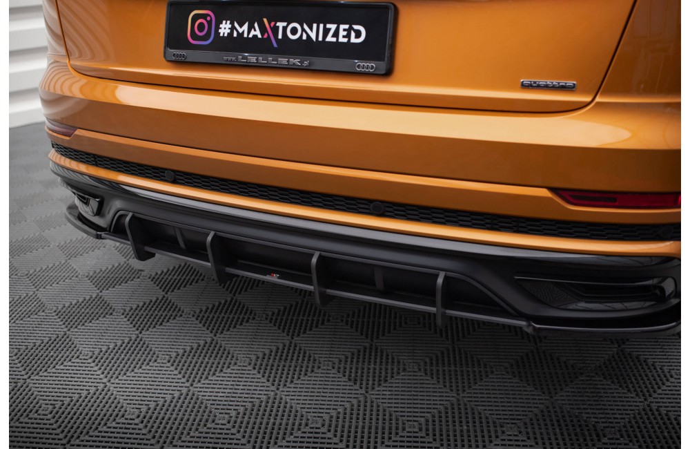 Street Pro Rear Diffuser Audi Q8 S-Line Mk1 - Black