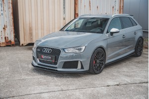 Street Pro Front Splitter Audi RS3 8V Sportback - Black