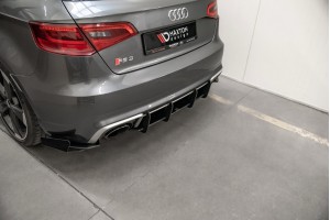 Street Pro Rear Diffuser V.1 Audi RS3 8V Sportback - Black