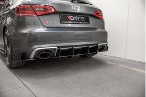 Street Pro Rear Diffuser V.1 Audi RS3 8V Sportback - Black