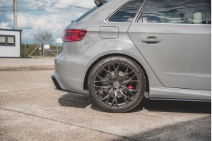 Street Pro Rear Side Splitters Audi RS3 8V Sportback - Black