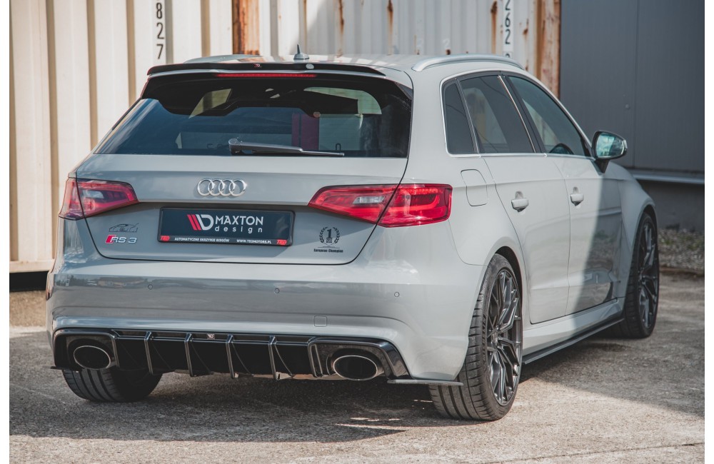 Street Pro Rear Side Splitters Audi RS3 8V Sportback - Black