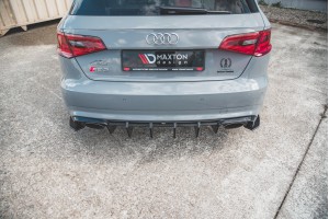 Street Pro Rear Side Splitters Audi RS3 8V Sportback - Black